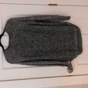 Sweater with elbow pad look